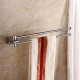 18 inch Brass Swivel Hanger Double Towel Bar Holder Chrome Finish Wall Mounted