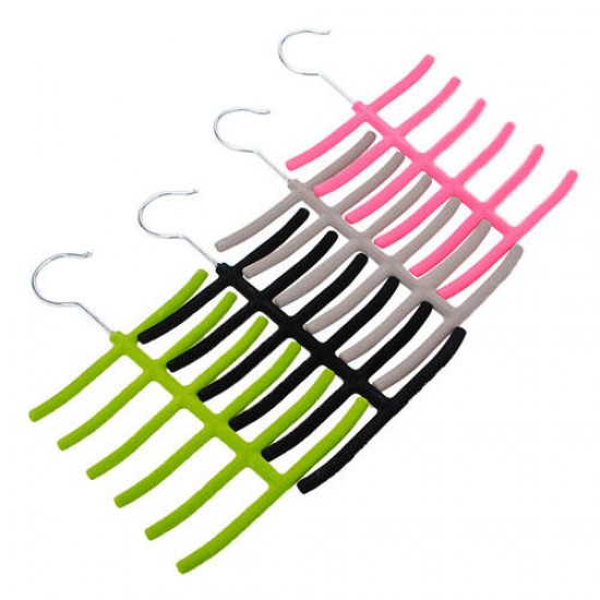 1x Scarves Necktie Rack Hanger Closet Non-slip Holder