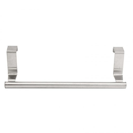 23cm Towel Bar Bathroom Kitchen Towel Rack Single Layer Over Door Cupboard Hanger Hotel Bath Stainless Steel Towel Holder