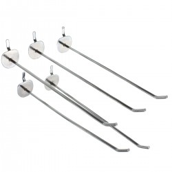 25pcs 20cm Silver Single Pegboard Hooks Retail Display Hook 25pcs 20cm Silver Single Pegboard Hooks Retail Display Hook
