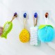 Multi-function Wall Hanging Toothpaste Face Cream Clips Dispenser Bathroom Strong Adhesive Hook Towel Convenient Hook Holder