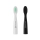 2Pcs Digoo DG-LS11 Folding Travel Sonic Electric Toothbrush Heads Black & White