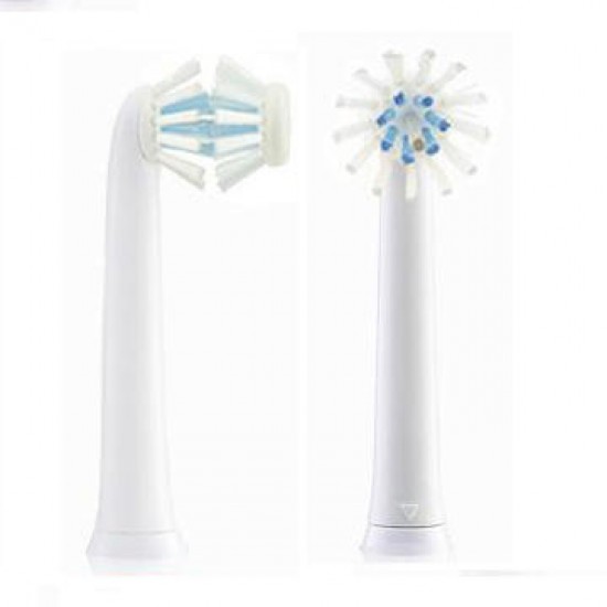 2Pcs Loskii NY Double Head Deep Clean Adult and Child Appliance Sonic Electric Toothbrush Heads