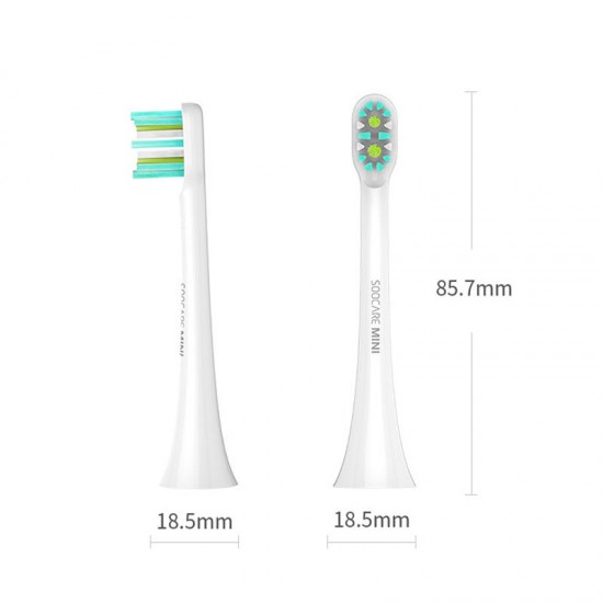 2Pcs Xiaomi SOOCAS-X3 ToothBrush Head Black for Smart Wireless Waterproof Electric Toothbrush