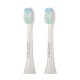 2Pcs YS11 5 Brush Modes Sonic Electric Toothbrush Heads Black & White