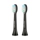 2Pcs YS11 5 Brush Modes Sonic Electric Toothbrush Heads Black & White