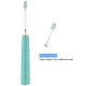 2pcs Toothbrush Heads for ED8000 Electric Toothbrush Replacement Head Black or White