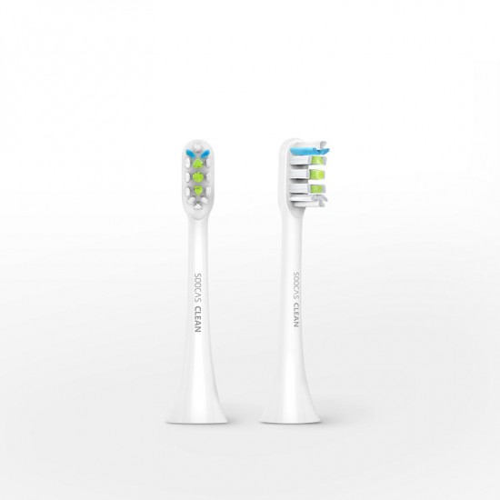 2pcs Xiaomi SOOCAS X1 Replacement Toothbrush Heads For SOOCAS X1 Electric Toothbrush White