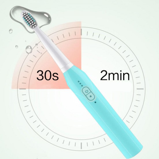 3 Brush Modes Essence Sonic Electric Wireless USB Rechargeable Toothbrush IPX7 Waterproof With 3 Toothbrush Head