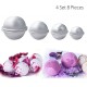 4 Set 8 Pieces Aluminium Bathroom Metal Bath Bomb Mold Fizzy Crafting DIY Mould Tool