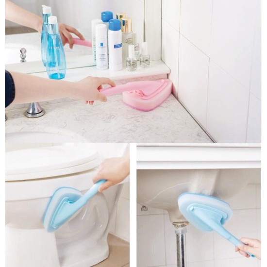 Honana BX-357 Sponge Clean Brush Bathtub Kitchen Corner Wash Basin Scrub Brush Cleaner