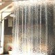 180X180cm PEVA Waterproof Water Cube Pattern Thicker Bath Shower Curtain