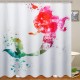 180x180CM / 70.9"x70.9" 3D Bathroom Waterproof Shower Curtain Mermaid Pattern With 12 Plastic Hooks