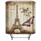 180x200cm Paris Bathroom Shower Curtains Eiffel Tower Waterproof Fabric & Hooks