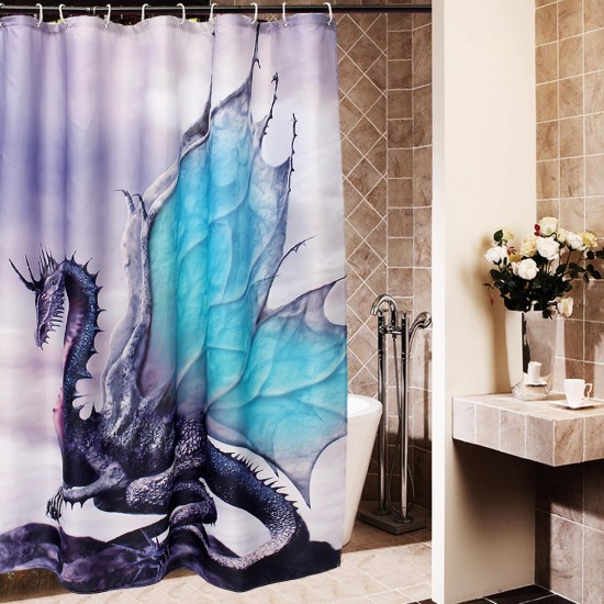 Custom Dragon Waterproof Bathroom Shower Curtain Bathroom Decor 60 x 72 Inch