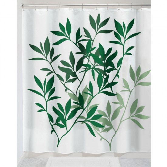 Honana 71" x 71" Leaves Fabric Shower Curtain European Printing Waterproof Anti-mildew Bathroom Curtain