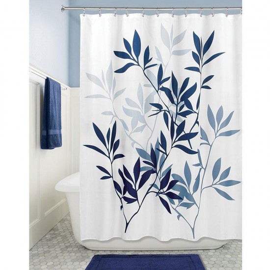 Honana 71" x 71" Leaves Fabric Shower Curtain European Printing Waterproof Anti-mildew Bathroom Curtain