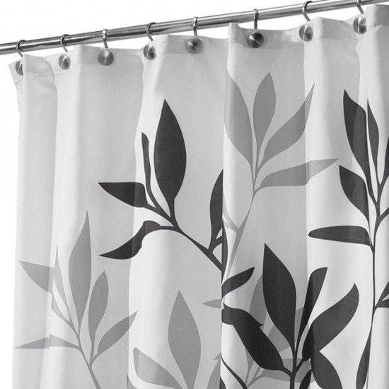 Honana 71" x 71" Leaves Fabric Shower Curtain European Printing Waterproof Anti-mildew Bathroom Curtain