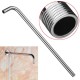 50x10cm Stainless Steel Silver Shower Head Bracket Wall Mounted Tube Bathroom Accessories