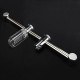 Aluminium Shower Head Riser Slide Rail Adjustable Brackets with Soap Dish