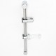 Aluminium Shower Head Riser Slide Rail Adjustable Brackets with Soap Dish