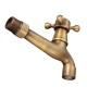 Antique Brass Wall Mounted Garden Bathroom Basin Faucet Mop Water Machine Tap