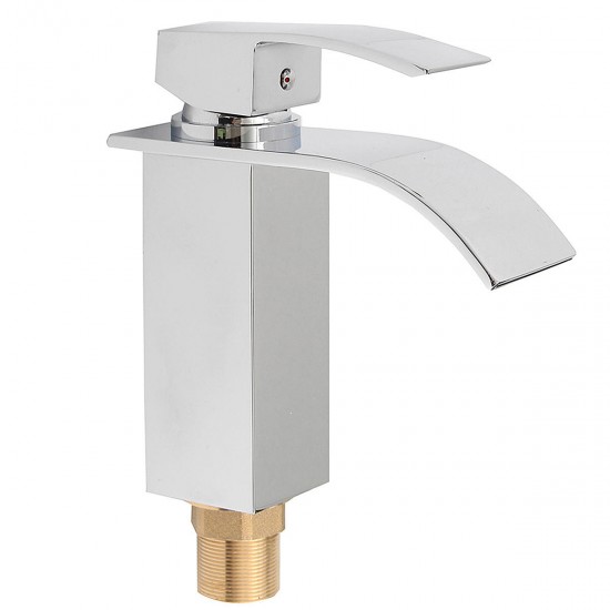 Bathroom Sink Faucet Ordinary Copper Waterfall Single-style Hot And Cold Mixer Tap