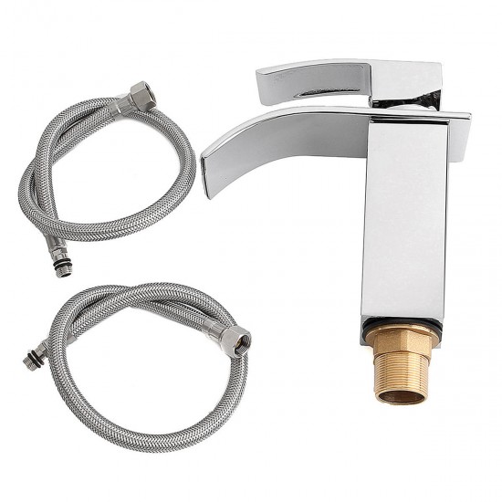 Bathroom Sink Faucet Ordinary Copper Waterfall Single-style Hot And Cold Mixer Tap Bathroom Sink Faucet Ordinary Copper Waterfall Single-style Hot And Cold Mixer Tap