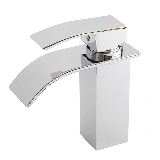 Bathroom Sink Faucet Ordinary Copper Waterfall Single-style Hot And Cold Mixer Tap