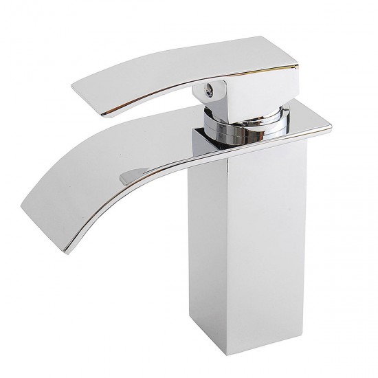 Bathroom Sink Faucet Ordinary Copper Waterfall Single-style Hot And Cold Mixer Tap Bathroom Sink Faucet Ordinary Copper Waterfall Single-style Hot And Cold Mixer Tap