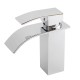 Bathroom Sink Faucet Ordinary Copper Waterfall Single-style Hot And Cold Mixer Tap Bathroom Sink Faucet Ordinary Copper Waterfall Single-style Hot And Cold Mixer Tap