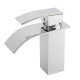 Bathroom Sink Faucet Ordinary Copper Waterfall Single-style Hot And Cold Mixer Tap