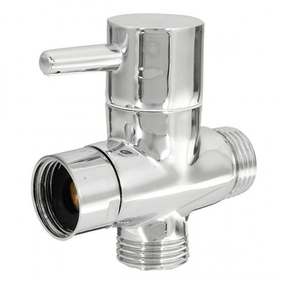 Brass 3 ways T-adapter Diverter Valve Water Pipe Switching Valve Faucet Accessory Brass 3 ways T-adapter Diverter Valve Water Pipe Switching Valve Faucet Accessory