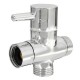 Brass 3 ways T-adapter Diverter Valve Water Pipe Switching Valve Faucet Accessory Brass 3 ways T-adapter Diverter Valve Water Pipe Switching Valve Faucet Accessory