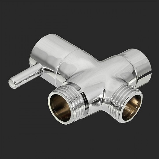 Brass 3 ways T-adapter Diverter Valve Water Pipe Switching Valve Faucet Accessory Brass 3 ways T-adapter Diverter Valve Water Pipe Switching Valve Faucet Accessory