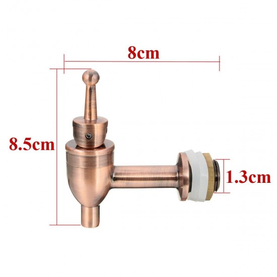 Brass Copper Wine Barrel Cold Water Spigot Faucet For Drink Beverage Dispenser