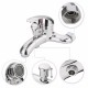 Chrome Bathroom Mixer Faucet Tap Bathtub Shower Head Hot Cold Mixing Vavle Knob Spout Wall Mount Chrome Bathroom Mixer Faucet Tap Bathtub Shower Head Hot Cold Mixing Vavle Knob Spout Wall Mount