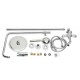 Chrome Brass Shower Head Set Supercharged Hot Cold Shower Faucet with Hand Shower Tub Mixer Tap