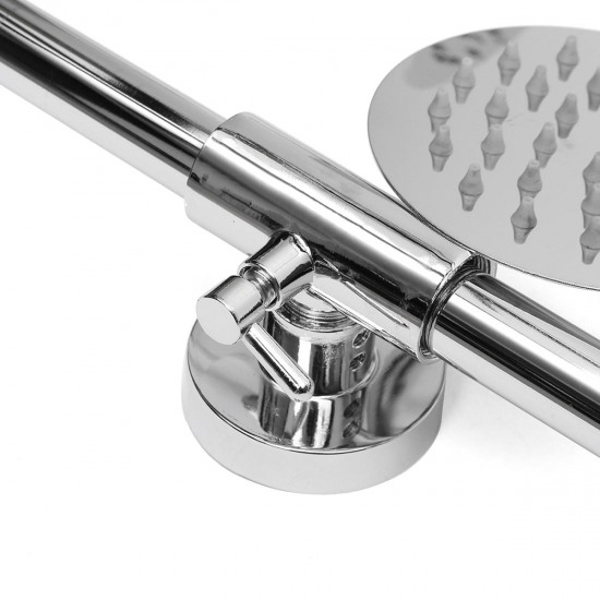 Chrome Brass Shower Head Set Supercharged Hot Cold Shower Faucet with Hand Shower Tub Mixer Tap