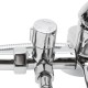 Chrome Brass Shower Head Set Supercharged Hot Cold Shower Faucet with Hand Shower Tub Mixer Tap