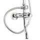 Chrome Brass Shower Head Set Supercharged Hot Cold Shower Faucet with Hand Shower Tub Mixer Tap Chrome Brass Shower Head Set Supercharged Hot Cold Shower Faucet with Hand Shower Tub Mixer Tap