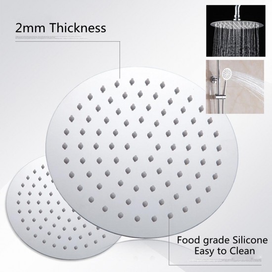 Chrome Brass Shower Head Set Supercharged Hot Cold Shower Faucet with Hand Shower Tub Mixer Tap Chrome Brass Shower Head Set Supercharged Hot Cold Shower Faucet with Hand Shower Tub Mixer Tap