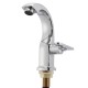 Chrome Finish Single Lever Home Bathroom Basin Faucet Spout Sink Cold Water Tap