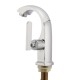 Chrome Finish Single Lever Home Bathroom Basin Faucet Spout Sink Cold Water Tap