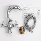 Creative Dolphin Shape Double Handle Basin Sink Mixer Tap Chrome Finish Faucet Creative Dolphin Shape Double Handle Basin Sink Mixer Tap Chrome Finish Faucet