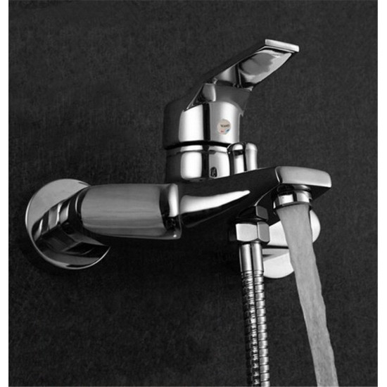 Modern Bathroom Tap Tub Shower Faucet Wall Mount Shower Head Bath Faucet Valve Mixer