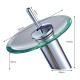 Modern Style Kitchen Bathroom Vessel Copper Glass Round Waterfall Tub Sink Faucet Tap