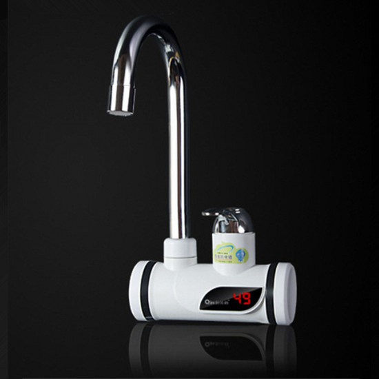 220V Digital Display Instant Heating Electric Water Heater Faucet Tap