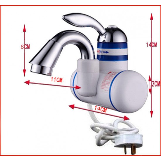 3KW 3 Seconds Instant Electric Shower Water Heater Tankless Electric Faucet Bathoom Kitchen Faucet Electric Water Heater with Earth Leakage Protection Plug 3KW 3 Seconds Instant Electric Shower Water Heater Tankless Electric Faucet Bathoom Kitchen Faucet Electric Water Heater with Earth Leakage Protection Plug