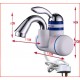 3KW 3 Seconds Instant Electric Shower Water Heater Tankless Electric Faucet Bathoom Kitchen Faucet Electric Water Heater with  Earth Leakage Protection Plug